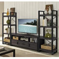 Modern Wooden Modular TV Unit Set Design